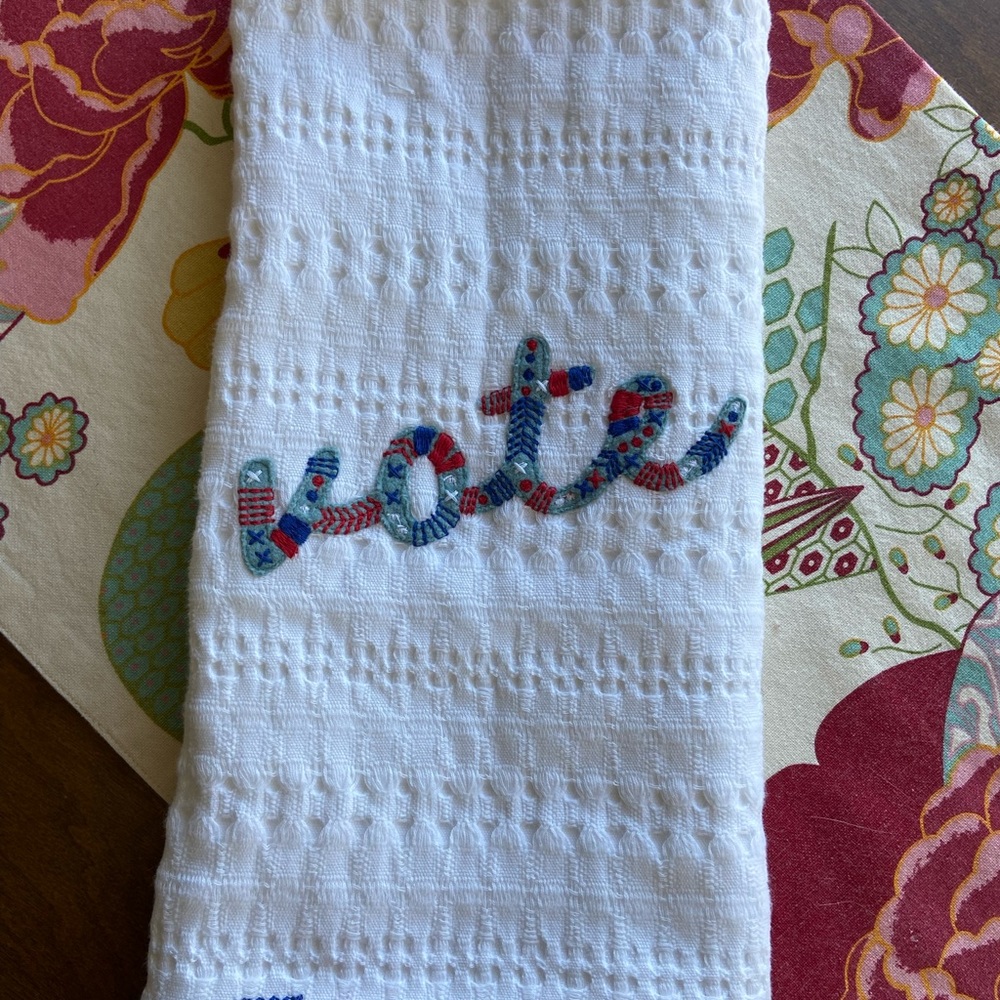 Anthropologie “Vote” Dishtowel - Picture 2 of 4